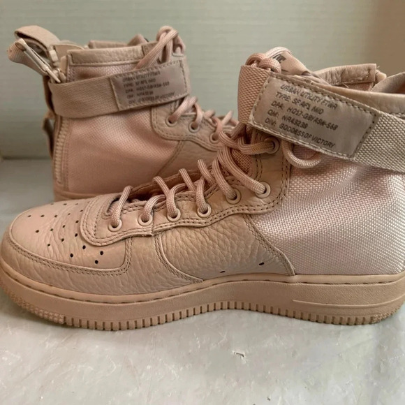 Nike SF Air Force 1 Mid Boys Size 5Y Pale Pink - Picture 9 of 16